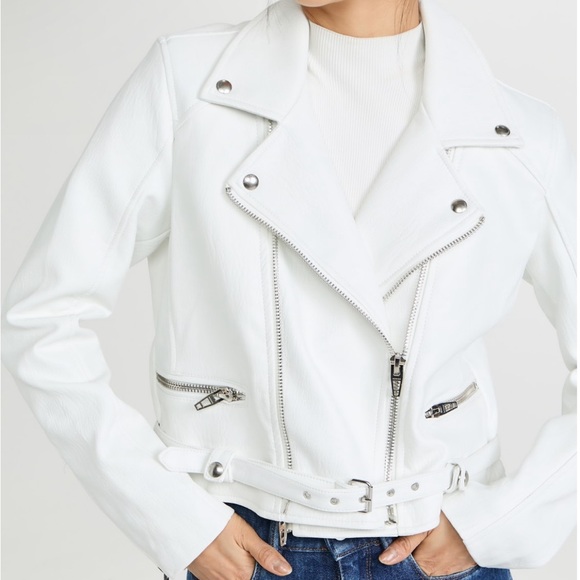 NWT Blank NYC Fresh Start Moto Faux Leather Jacket Size L - Picture 3 of 13